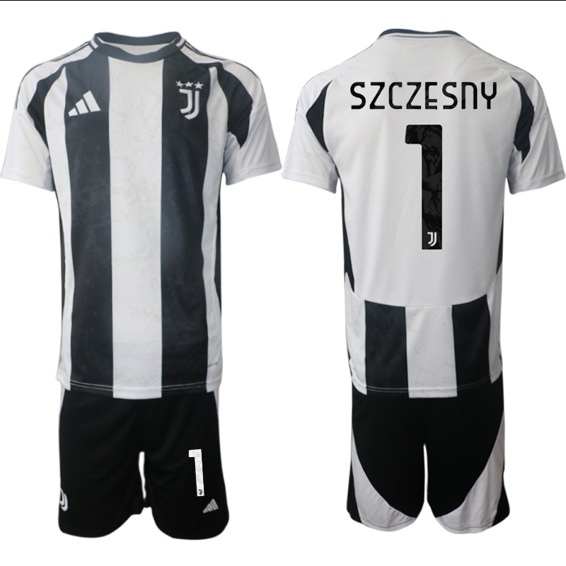 Men 2024-2025 Club Juventus home Black #1 Soccer Jersey->customized soccer jersey->Custom Jersey